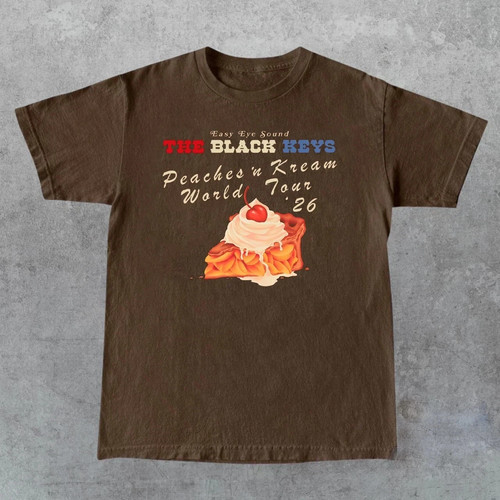 Shirt the black keys peaches - black,
