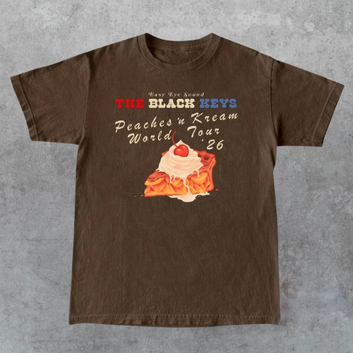 Shirt the black keys peaches - black,
